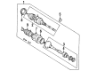 1996 Toyota Camry CV Boot Diagram - 04438-06052