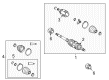 Toyota Axle Shaft Diagram - 43420-02B12