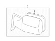 2004 Toyota Land Cruiser Car Mirror Diagram - 87910-60801-A0