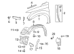 2014 Toyota Sequoia Wheelhouse Diagram - 53805-0C030