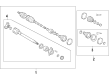 Toyota Avalon CV Joint Diagram - 43403-06040