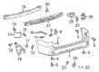 2012 Toyota Sienna Bumper Reflector Diagram - 81910-02040