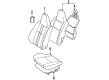 Toyota Tercel Seat Cushion Diagram - 71505-16140