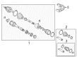 Toyota CV Boot Diagram - 04428-0W060