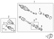 2011 Scion tC Axle Shaft Diagram - 43410-21100