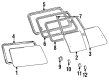 1994 Toyota Land Cruiser Weather Strip Diagram - 62741-60030