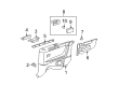 2003 Toyota Solara Weather Strip Diagram - 62742-AA010