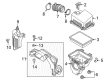 Scion Air Duct Diagram - 17751-WB001