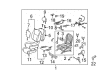 2013 Toyota Highlander Seat Cover Diagram - 71073-0E180-B0