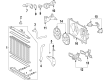 2013 Toyota Highlander Cooling Fan Module Diagram - 89257-30080