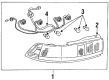 1993 Toyota MR2 Light Socket Diagram - 81555-17070