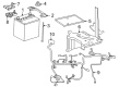 Scion xD Battery Tray Diagram - 74431-52111