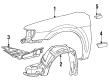 Toyota Tercel Fender Diagram - 53802-16370