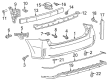 2013 Toyota Prius V Bumper Diagram - 52159-47909