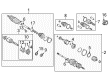 Toyota Celica Axle Shaft Diagram - 43420-20560