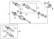 Toyota CV Boot Diagram - 04437-0R062