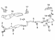 2019 Toyota Avalon Exhaust Hanger Diagram - 17573-0P160