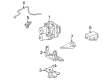 2010 Toyota Camry ABS Control Module Diagram - 89540-33400