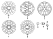 Toyota Mirai Lug Nuts Diagram - 90942-A1007