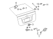 2004 Toyota Prius Liftgate Lift Support Diagram - 68960-0W194