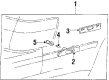 Toyota Supra Side Marker Light Diagram - 81741-20160