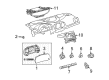 2012 Toyota Venza Hazard Warning Switch Diagram - 84977-0T010