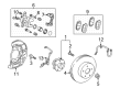 2018 Toyota Mirai Brake Caliper Bracket Diagram - 47721-42091