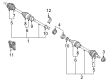 Toyota Yaris iA Axle Shaft Diagram - 43420-WB003