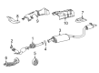 Toyota Highlander Catalytic Converter Diagram - 17400-F0020