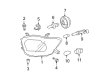 Toyota Highlander Headlight Diagram - 81130-48470