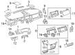 Toyota Sienna Cup Holder Diagram - 55620-08040-B0