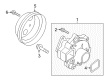 Toyota Yaris iA Water Pump Pulley Diagram - 16173-WB002