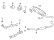 1996 Toyota RAV4 Exhaust Hanger Diagram - 17561-74110