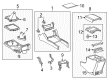 2019 Toyota Tacoma Center Console Base Diagram - 58810-04040-C0