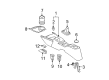 2011 Toyota Yaris Center Console Base Diagram - 58910-52020-B0