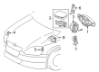 2005 Toyota Echo Air Bag Control Module Diagram - 89170-0W150