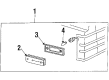 1985 Toyota Celica Side Marker Light Diagram - 81750-19155