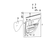 2005 Toyota Highlander Weather Strip Diagram - 68173-48020