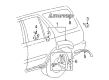 Toyota 4Runner Emblem Diagram - 75455-35020