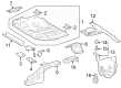 2023 Toyota GR Corolla Floor Pan Diagram - 58311-12440