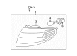 1999 Toyota Solara Side Marker Light Diagram - 81620-06040