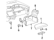 1993 Toyota Previa Glove Box Diagram - 55550-28011-B0