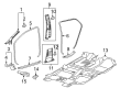 2015 Toyota Yaris Weather Strip Diagram - 62331-0D070