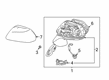 2021 Toyota Avalon Car Mirror Diagram - 87901-07111