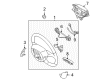 2008 Toyota Camry Steering Column Cover Diagram - 45186-06130-B0