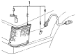 1984 Toyota Camry Light Socket Diagram - 81615-32050