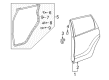 2006 Scion xA Weather Strip Diagram - 67871-52080