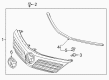 2014 Toyota Camry Grille Diagram - 53101-06320