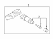 Toyota TPMS Sensor Diagram - 42607-WAA01