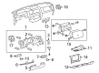 Toyota Sequoia Dash Panel Vent Portion Covers Diagram - 55607-0C020